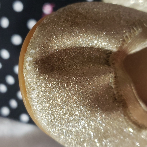 Gold Glitter flats - Picture 6 of 8
